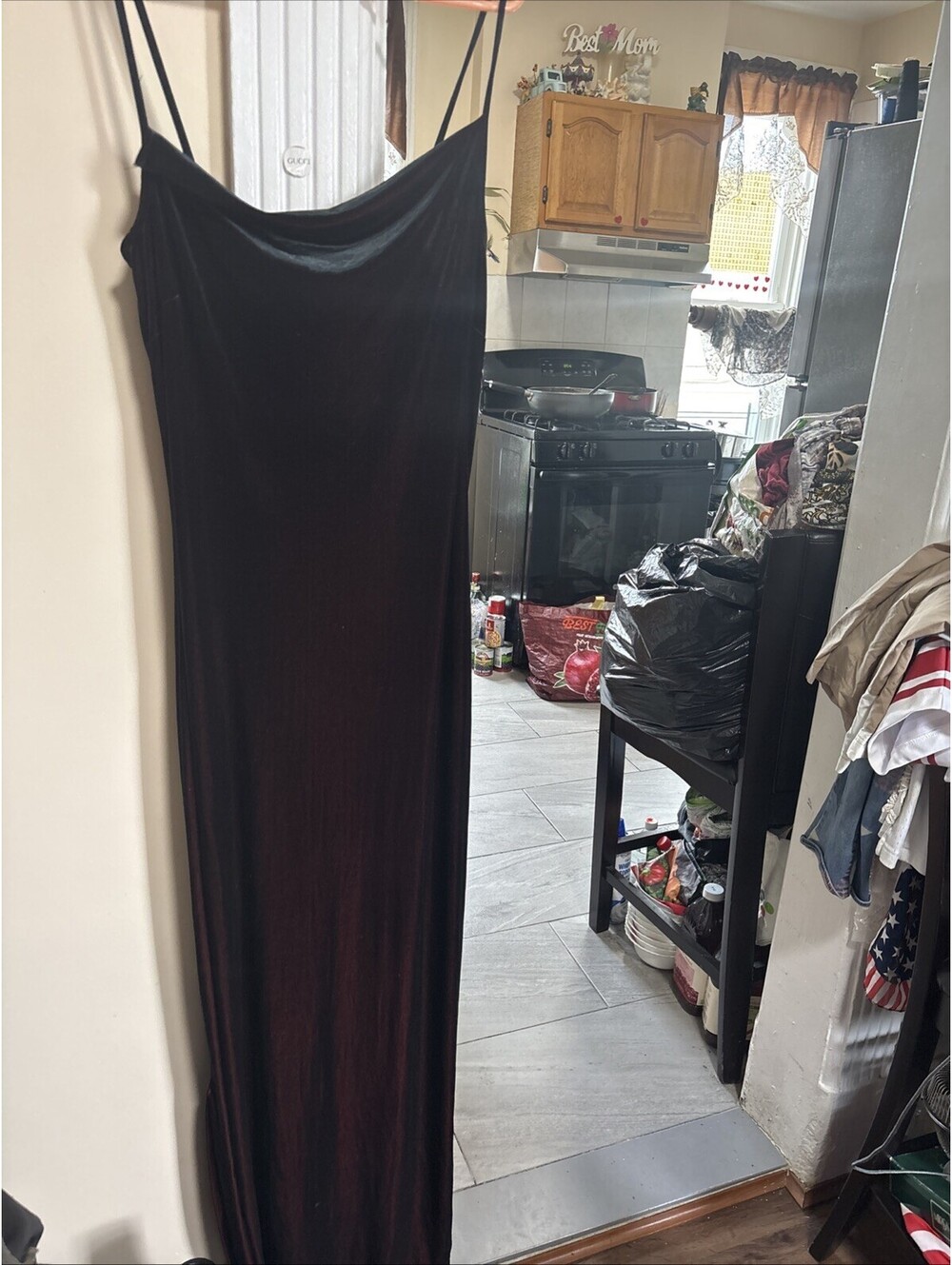 Marie Oliver Women's Dress Size 38 Striped Black And Red